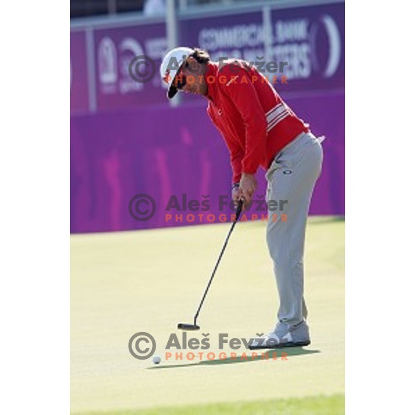 Rafa Cabrera-Bello (ESP) in action in first round of Commercial Bank Qatar Masters, European Tour tournament, Doha Golf Club, Qatar on January 21, 2015