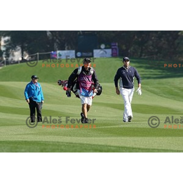 Oliver Wilson in action in first round of Commercial Bank Qatar Masters, European Tour tournament, Doha Golf Club, Qatar on January 21, 2015