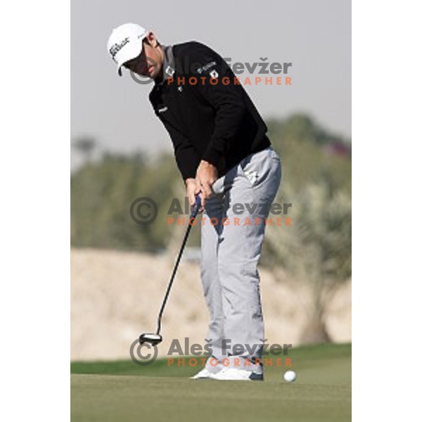 Gary Stal (FRA) in action in first round of Commercial Bank Qatar Masters, European Tour tournament, Doha Golf Club, Qatar on January 21, 2015