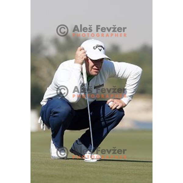 Branden Grace (RSA) in action in first round of Commercial Bank Qatar Masters, European Tour tournament, Doha Golf Club, Qatar on January 21, 2015