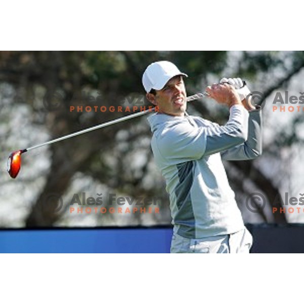 Carl Schwartzel (RSA) in action in first round of Commercial Bank Qatar Masters, European Tour tournament, Doha Golf Club, Qatar on January 21, 2015