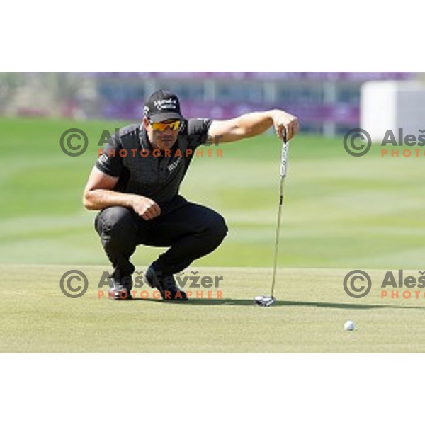 Henrik Stenson (SWE) in action in first round of Commercial Bank Qatar Masters, European Tour tournament, Doha Golf Club, Qatar on January 21, 2015