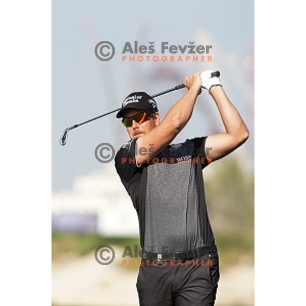 Henrik Stenson (SWE) in action in first round of Commercial Bank Qatar Masters, European Tour tournament, Doha Golf Club, Qatar on January 21, 2015