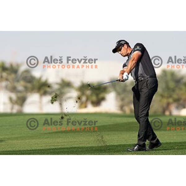 Henrik Stenson (SWE) in action in first round of Commercial Bank Qatar Masters, European Tour tournament, Doha Golf Club, Qatar on January 21, 2015