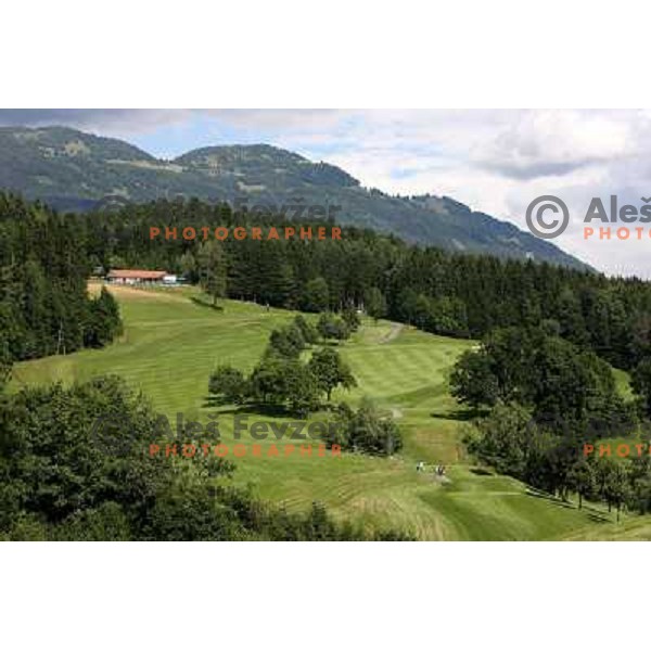 View of 1st and 9th hole from hole Nr.2 at Millstatter See golf club in Austria. Photo by Ales Fevzer 