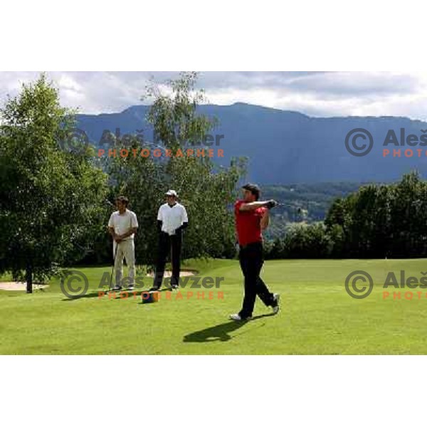 Tee box of 4th hole at Millstatter See golf club in Austria. Photo by Ales Fevzer 