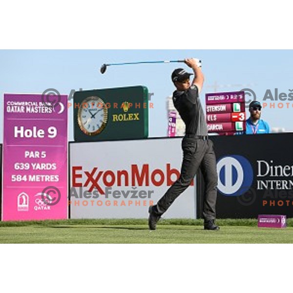 Henrik Stenson (SWE) in action in first round of Commercial Bank Qatar Masters, European Tour tournament, Doha Golf Club, Qatar on January 21, 2015