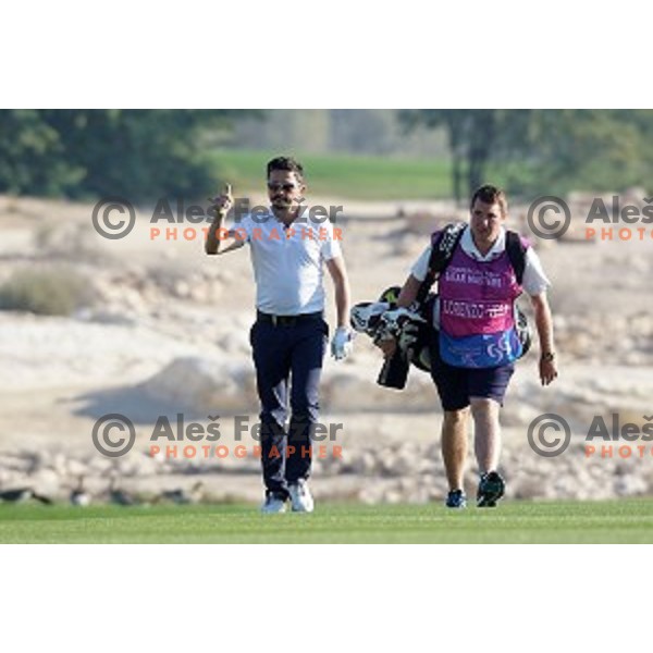 Mike Lorenzo-Vera (FRA) in action in second round of Commercial Bank Qatar Masters, European Tour tournament, Doha Golf Club, Qatar on January 22, 2015