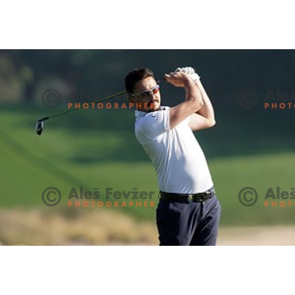 Mike Lorenzo-Vera (FRA) in action in second round of Commercial Bank Qatar Masters, European Tour tournament, Doha Golf Club, Qatar on January 22, 2015