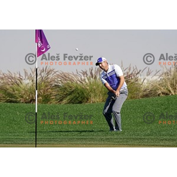 Sergio Garcia in action in second round of Commercial Bank Qatar Masters, European Tour tournament, Doha Golf Club, Qatar on January 22, 2015
