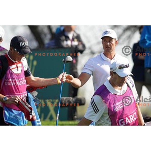 Henrik Stenson in action in second round of Commercial Bank Qatar Masters, European Tour tournament, Doha Golf Club, Qatar on January 22, 2015