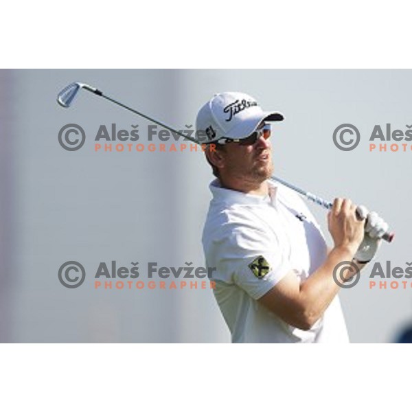 Bernd Wiesberger in action in second round of Commercial Bank Qatar Masters, European Tour tournament, Doha Golf Club, Qatar on January 22, 2015