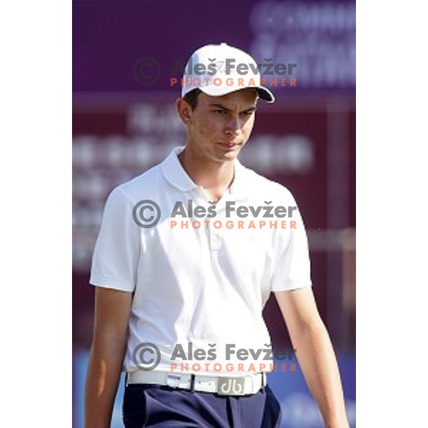 Jakub Hrinda (SVK) in action in second round of Commercial Bank Qatar Masters, European Tour tournament, Doha Golf Club, Qatar on January 22, 2015