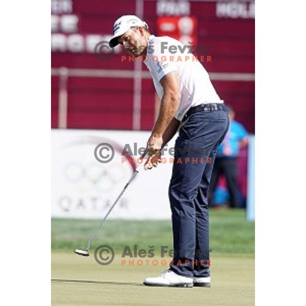 Henrik Stenson in action in second round of Commercial Bank Qatar Masters, European Tour tournament, Doha Golf Club, Qatar on January 22, 2015