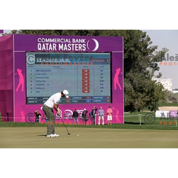 Bernd Wiesberger in action in second round of Commercial Bank Qatar Masters, European Tour tournament, Doha Golf Club, Qatar on January 22, 2015