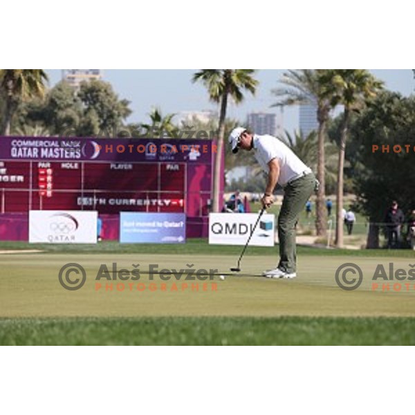 Bernd Wiesberger in action in second round of Commercial Bank Qatar Masters, European Tour tournament, Doha Golf Club, Qatar on January 22, 2015