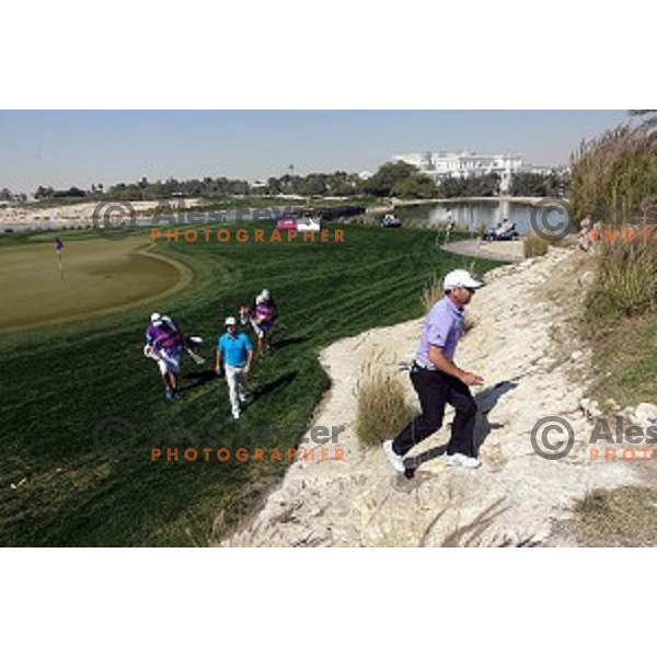 Sergio Garcia (ESP) in action in final round of Commercial Bank Qatar Masters, European Tour tournament, Doha Golf Club, Qatar on January 24, 2015
