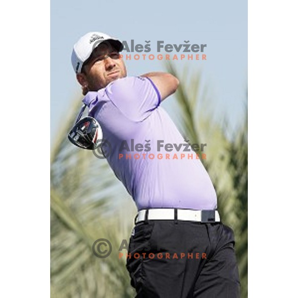 Sergio Garcia (ESP) in action in final round of Commercial Bank Qatar Masters, European Tour tournament, Doha Golf Club, Qatar on January 24, 2015