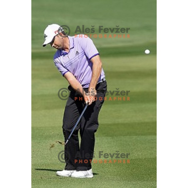 Sergio Garcia (ESP) in action in final round of Commercial Bank Qatar Masters, European Tour tournament, Doha Golf Club, Qatar on January 24, 2015