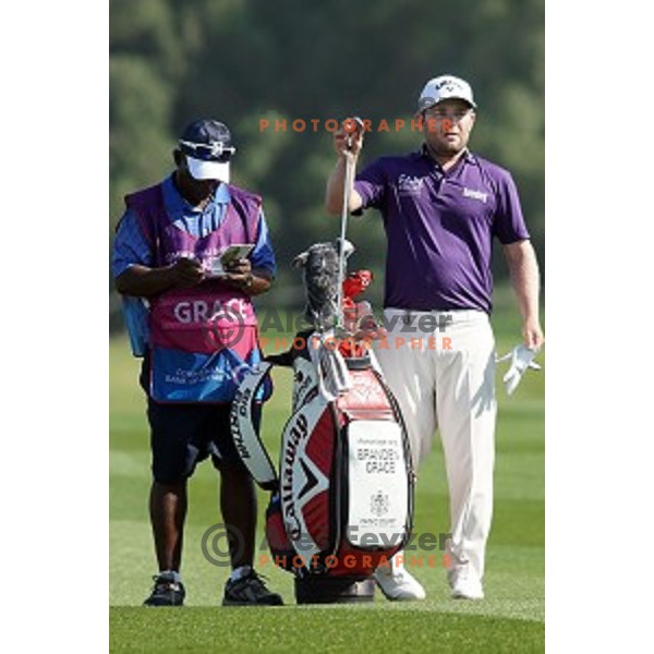 Branden Grace (RSA) winner of Commercial Bank Qatar Masters, European Tour tournament, Doha Golf Club, Qatar on January 24, 2015