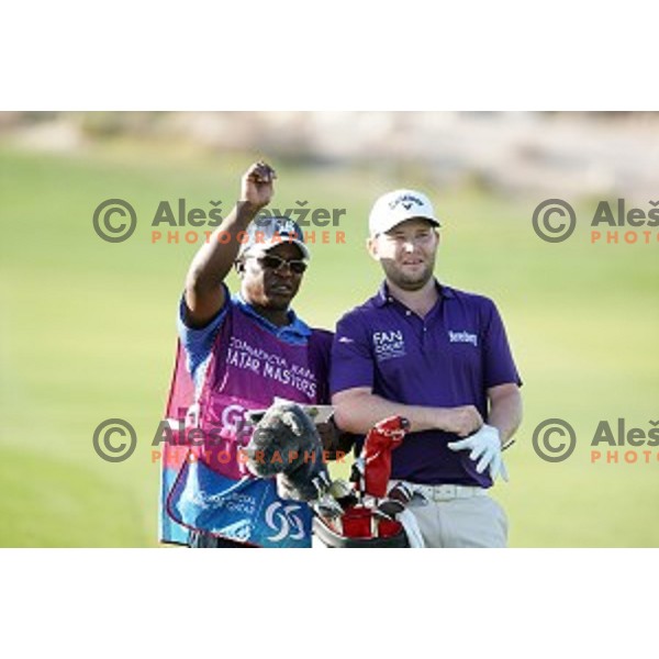 Branden Grace (RSA) winner of Commercial Bank Qatar Masters, European Tour tournament, Doha Golf Club, Qatar on January 24, 2015