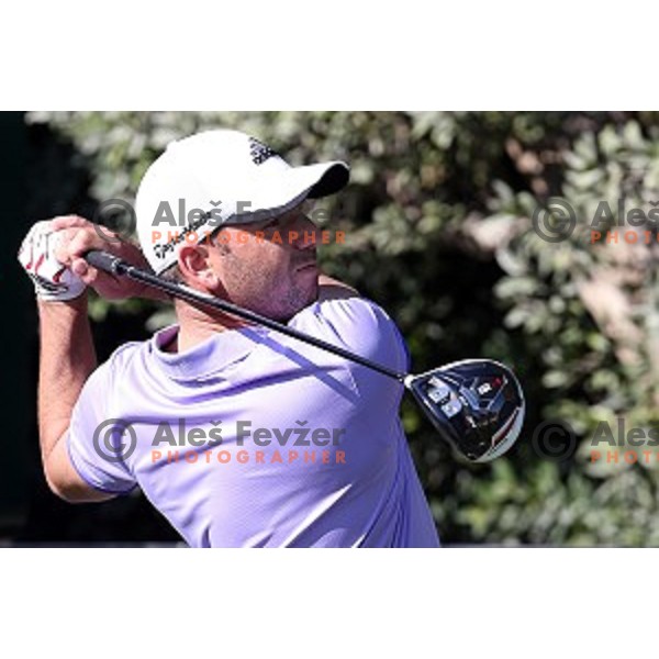 Sergio Garcia (ESP) in action in final round of Commercial Bank Qatar Masters, European Tour tournament, Doha Golf Club, Qatar on January 24, 2015