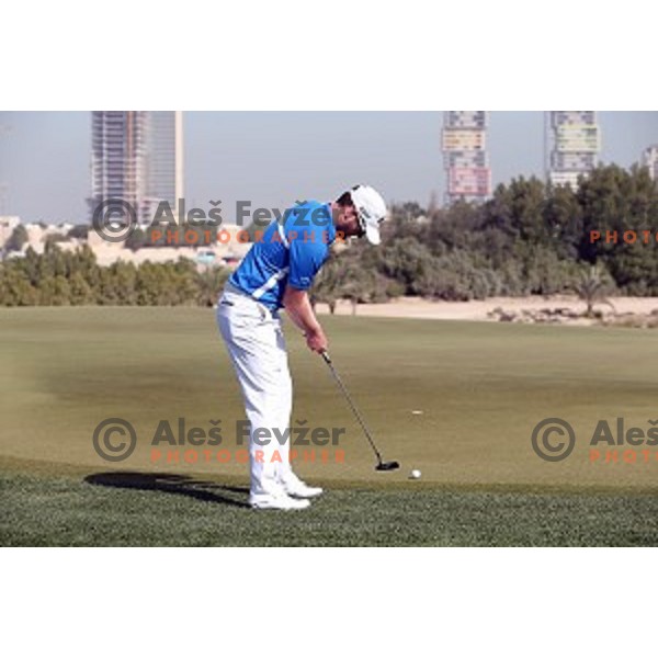 Marc Warren in action in final round of Commercial Bank Qatar Masters, European Tour tournament, Doha Golf Club, Qatar on January 24, 2015
