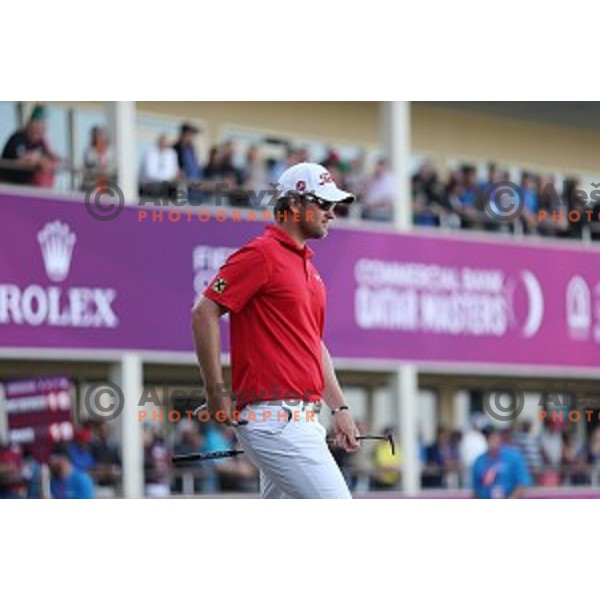 Bernd Wiesberger (AUT) in action in final round of Commercial Bank Qatar Masters, European Tour tournament, Doha Golf Club, Qatar on January 24, 2015