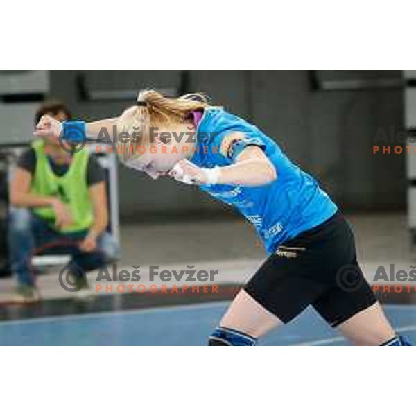 Tamara Mavsar of RK Krim Mercator in action during handball match between RK Krim Mercator and Thuringer HC in round 1 of EHF Champions Leauge, played in Arena Stozice, Ljubljana, Slovenia on January 31, 2015