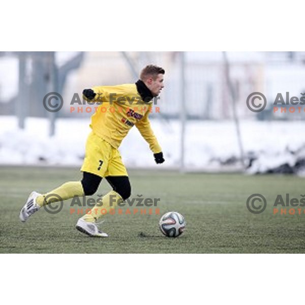 Kalcer Radomlje in action during friendly football match Kalcer Radomlje-Garmin Sencur, played in Radomlje Sports Park, Slovenia on February 4,2015