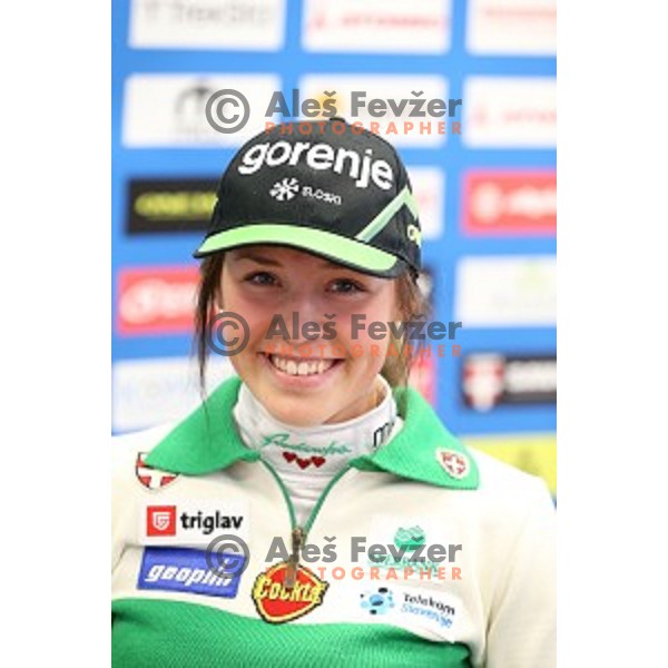 AnaMarija Lampic, member of Slovenia Cross country team for Falun 2015 World Championships during press conference in Ljubljana , Slovenia on February 10, 2015