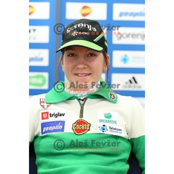 Lea Einfalt, member of Slovenia Cross country team for Falun 2015 World Championships during press conference in Ljubljana , Slovenia on February 10, 2015