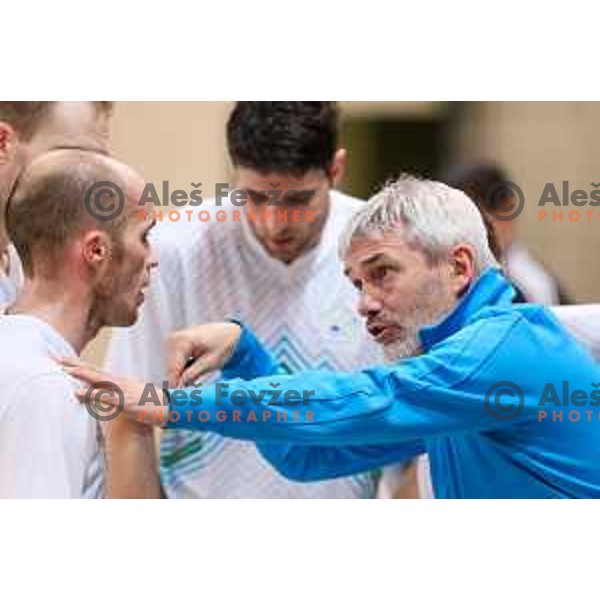 Matej Kavcic, assistant coach of Slovenia during friendly Futsal match between Slovenia and Iran, played in Kidricevo, Slovenia on February 10, 2015
