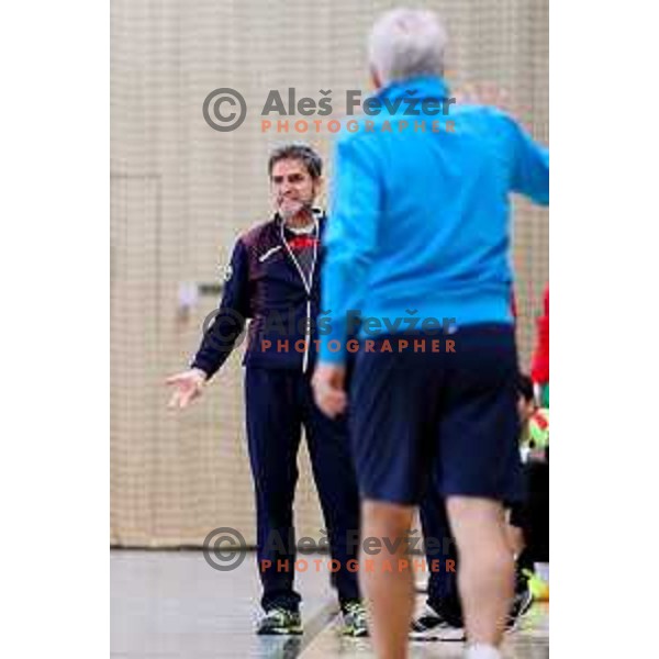 Jesus Candela, head coach of Iran during friendly Futsal match between Slovenia and Iran, played in Kidricevo, Slovenia on February 10, 2015