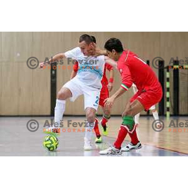 Rok Mordej of Slovenia during friendly Futsal match between Slovenia and Iran, played in Kidricevo, Slovenia on February 10, 2015