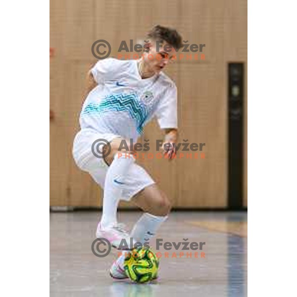 Matej Fidersek of Slovenia during friendly Futsal match between Slovenia and Iran, played in Kidricevo, Slovenia on February 10, 2015