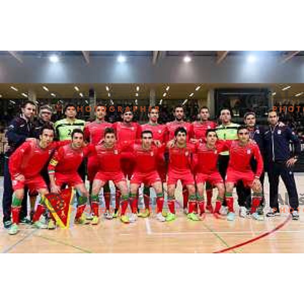 Team Iran during friendly Futsal match between Slovenia and Iran, played in Kidricevo, Slovenia on February 10, 2015