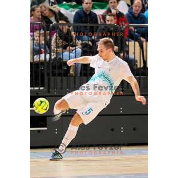Kristjan Cujec of Slovenia during friendly Futsal match between Slovenia and Iran, played in Kidricevo, Slovenia on February 10, 2015