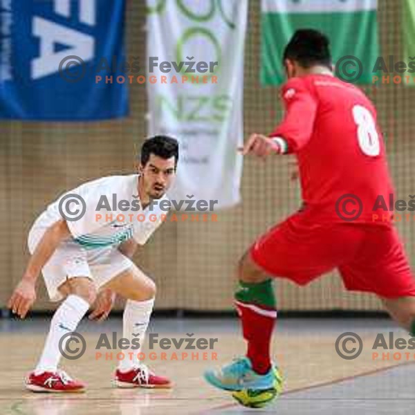 Benjamin Melink of Slovenia during friendly Futsal match between Slovenia and Iran, played in Kidricevo, Slovenia on February 10, 2015