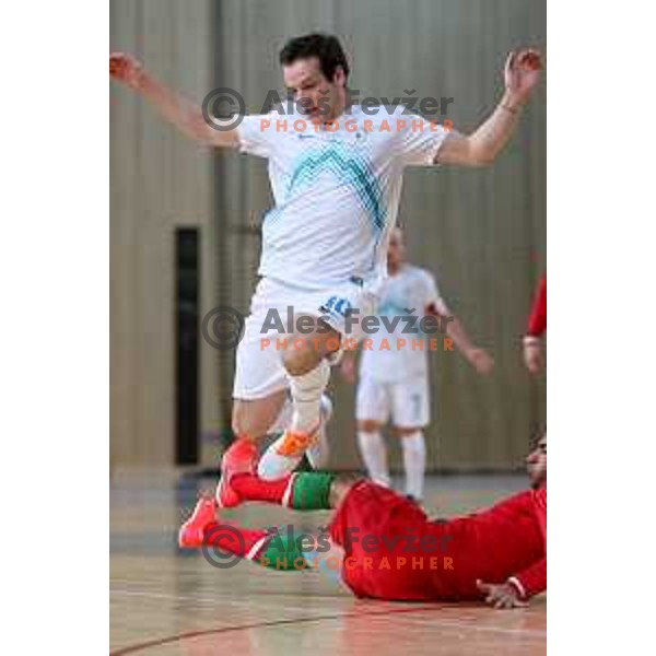Tilen Stendler of Slovenia during friendly Futsal match between Slovenia and Iran, played in Kidricevo, Slovenia on February 10, 2015