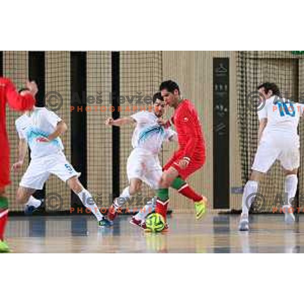 Benjamin Melink of Slovenia during friendly Futsal match between Slovenia and Iran, played in Kidricevo, Slovenia on February 10, 2015