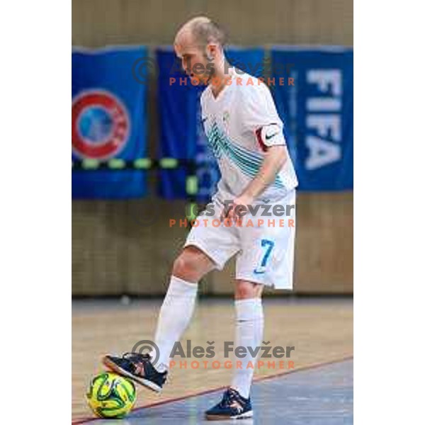 Igor Osredkar, team captain of Slovenia during friendly Futsal match between Slovenia and Iran, played in Kidricevo, Slovenia on February 10, 2015
