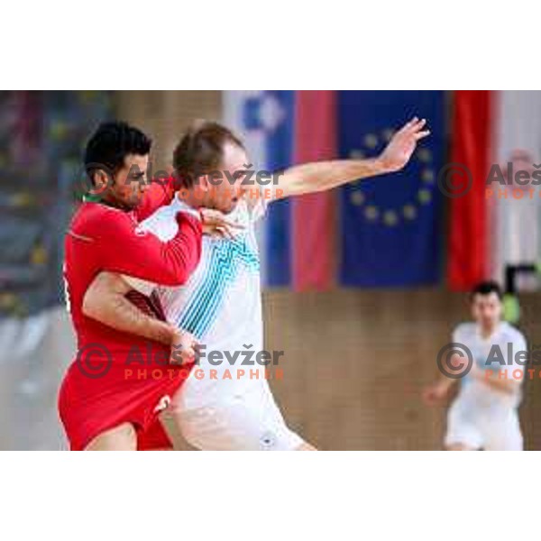Kristjan Cujec of Slovenia during friendly Futsal match between Slovenia and Iran, played in Kidricevo, Slovenia on February 10, 2015