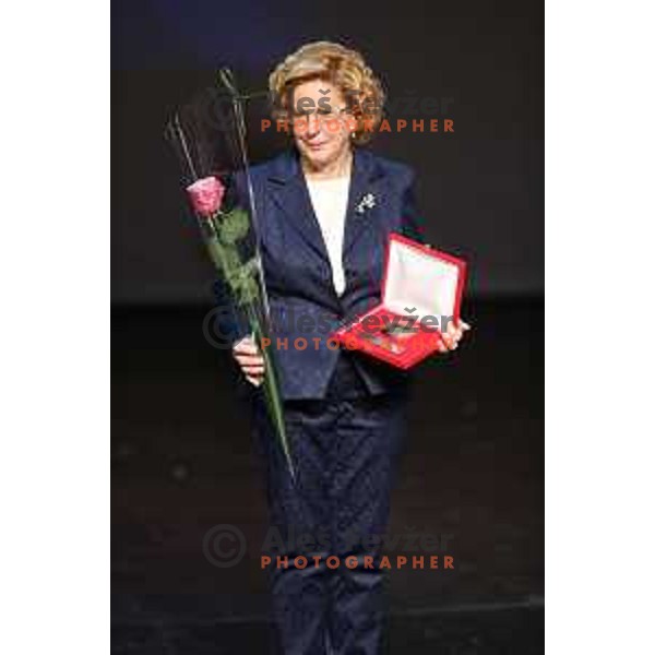 Marina Pertot at 50. Annual Bloudek Prizes in Cankarjev dom, Ljubljana, Slovenia on February 11, 2015
