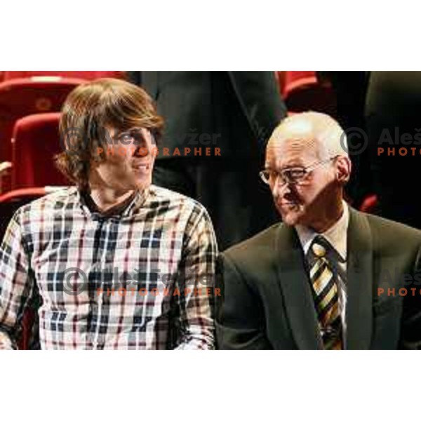 Zan Kosir and Miro Cerar at 50. Annual Bloudek Prizes in Cankarjev dom, Ljubljana, Slovenia on February 11, 2015