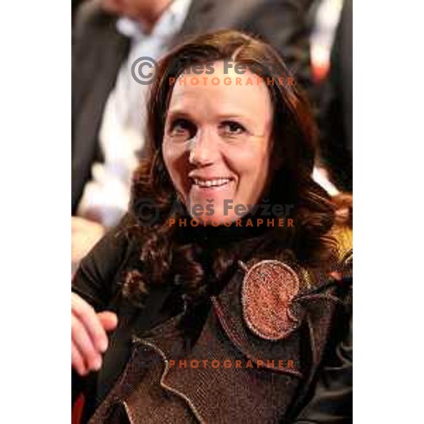 Petra Majdic at 50. Annual Bloudek Prizes in Cankarjev dom, Ljubljana, Slovenia on February 11, 2015