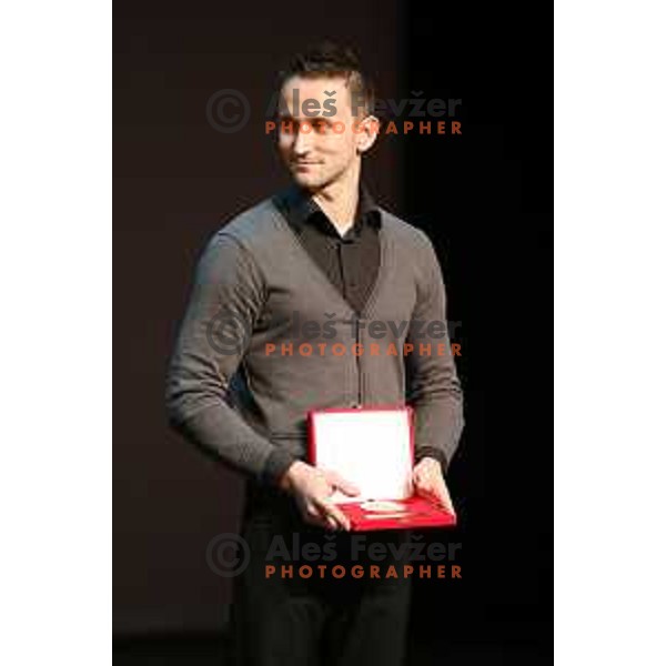 Saso Bertoncelj at 50. Annual Bloudek Prizes in Cankarjev dom, Ljubljana, Slovenia on February 11, 2015