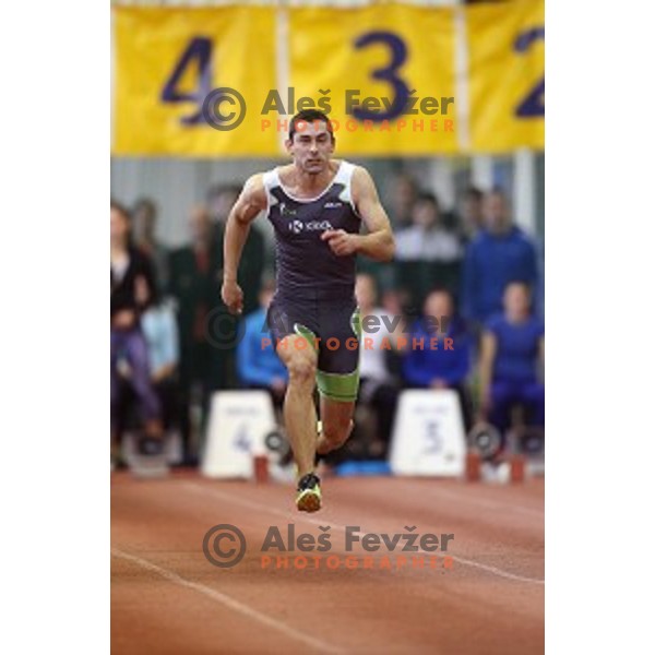 Gregor Kokalovic at Slovenian National Athletics Indoor Championship in Ljubljana on February 14,2015