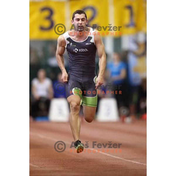 Gregor Kokalovic at Slovenian National Athletics Indoor Championship in Ljubljana on February 14,2015