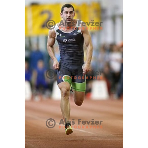 Gregor Kokalovic at Slovenian National Athletics Indoor Championship in Ljubljana on February 14,2015